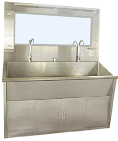 “育达”全不锈钢Ⅱ型感应洗手池C13-1型