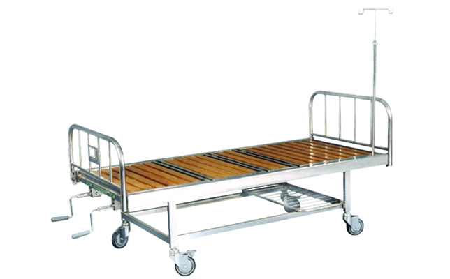 南京华瑞不锈钢木板混合型病床D121 