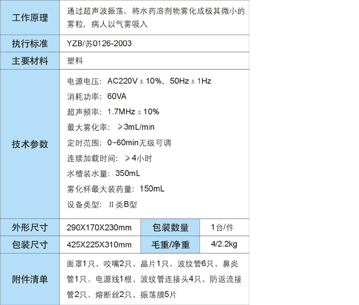 鱼跃超声波雾化器402A型工作原理 鱼跃超声波雾化器402A型工作原理