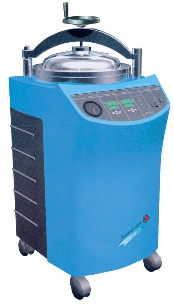 上海三申不锈钢立式电热压力蒸汽灭菌器-消毒器YM50III（YX-400II