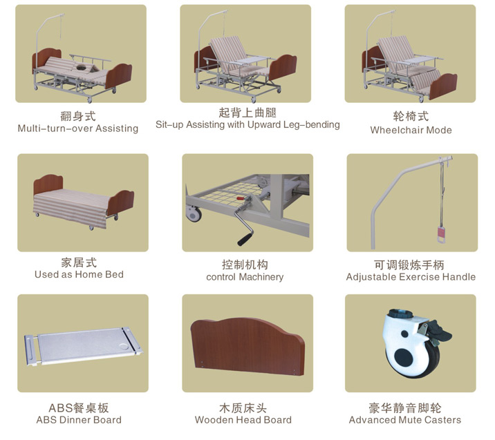 “助邦”多功能翻身能护理床 A03-1型