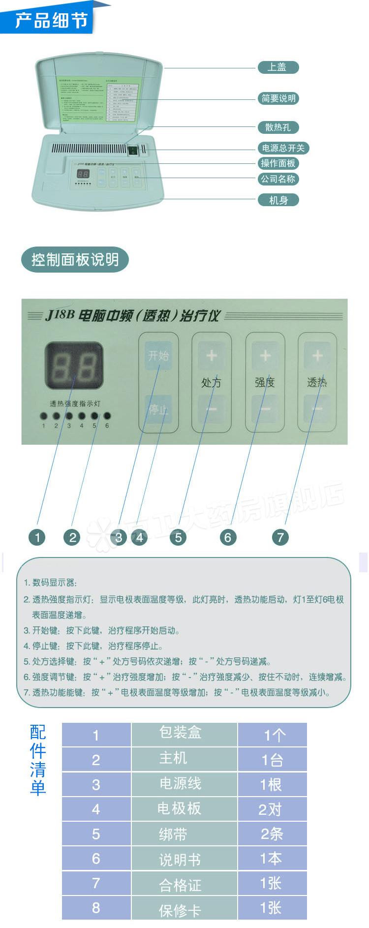 全日康 电脑中频治疗仪 J18B