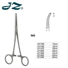 金钟止血钳弯有钩 J31348 26cm 弯有钩