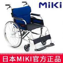 MIKI手动轮椅车 M-43RK折叠轻便 家用老人残疾人手推代步车