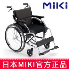 MIKI手动轮椅车 MCS-43JL免充气 轻便折叠 老人残疾人手推代步车