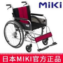 MIKI手动轮椅车 MUT-43JD双层靠背垫可拆卸清洗 免充气胎老人手推车轮椅车 