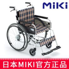 MIKI手动轮椅车MUT-43JD 米格色 A-10免充气胎轮椅 双层靠背垫可拆卸清洗