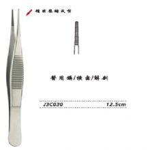 金钟医用镊J3C030 12.5cm 横齿（解剖）WD