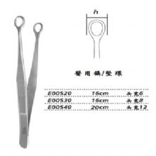 金钟环形镊E00540 20cm  竖环 头宽12