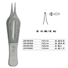 金钟整形镊ZJB010 12cm 凹凸齿 头宽1.6