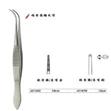 金钟眼科镊JD1050 10cm 直有齿 WD