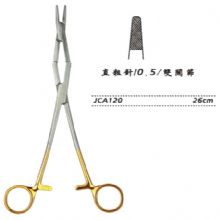 金钟硬质合金镶片持针钳JCA120 26cm 双关节 直 粗针 0.5