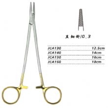 金钟硬质合金镶片持针钳直 细针 JCA160 18cm 直 细针 0.3