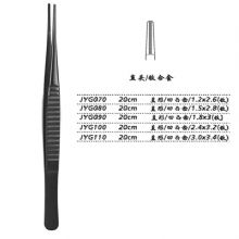 金钟组织镊JYG110 20cm 直形 凹凸齿 3.0×3.4（钛）