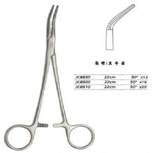 金钟分离结扎钳22cm JC8890 22cm 90°×12直半齿