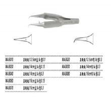 金钟显微镊WA3040 14cm直 头宽0.3