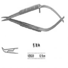 金钟显微眼用持针钳圆柄 YZE020 12.5cm 弯 圆柄