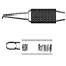 金钟鼻剥离器弯长圆形 HBL090 19cm 弯长圆形 头宽 1HB版鼻剥离器