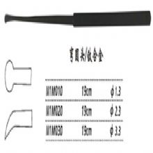 金钟剥离器N1M010 19cm 弯 圆头 φ1.3（钛）显微剥离器