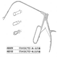 金钟喉用钳H8D100 17cm 管式 下弯 一柄三头（间接）间接喉钳