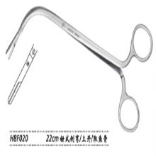 金钟喉用钳H8F010 22cm 钳式 前弯 上开（取鱼骨）取鱼骨喉钳