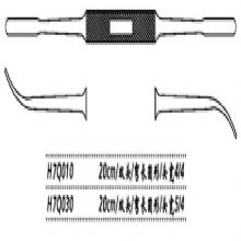 金钟鼻剥离器H7Q030 20cm双头 弯长圆形 头宽5/4H7版鼻剥离器