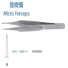 金钟显微镊直 WA3060 16cm 直 头宽0.15