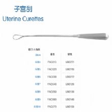 金钟子宫刮U00130 28cm 锐口 六角柄 头宽8