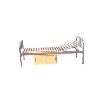 山东育达单摇床A34型 不锈钢床头 2030×900×500mm 木板床面