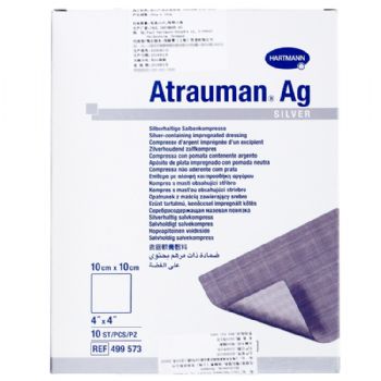 德国保赫曼德湿银含银伤口敷料Atrauman AG st 10x10cm 4995733   