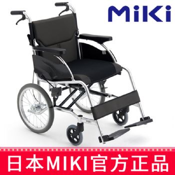 MIKI手动轮椅车MCSC-43JL 黑色 W8