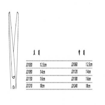 金钟手术剪J21180 16cm 弯圆