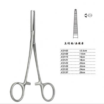 金钟止血钳直有钩 WD JC3103 12.5cm 直有钩 WD