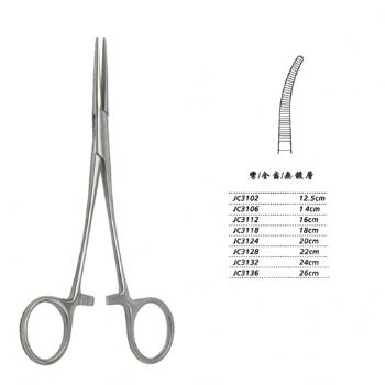 金钟止血钳弯全齿 WD JC3136 26cm 弯全齿 WD
