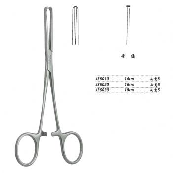 金钟组织钳普通 J36030 18cm 头宽5