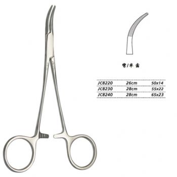 金钟分离结扎钳28cm  JC8230 28cm 55×22半齿