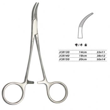 金钟分离结扎钳14cm JC8130 14cm 33×11半齿