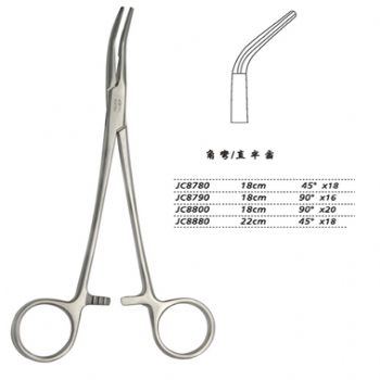 金钟分离结扎钳18cm JC8870 18cm 90°×20半齿