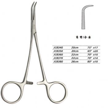 金钟分离结扎钳20cm JC8340 20cm 75°×17全齿