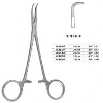 金钟分离结扎钳28cm JC8510 28cm 80°×17半齿