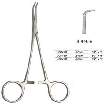 金钟分离结扎钳24cm JC8770 24cm 90°×18全齿