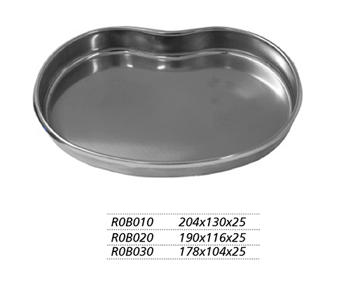 金钟不锈钢 腰子盘R0B010 204×130×25