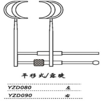 金钟开睑器YZD090 平移式 露睫 右