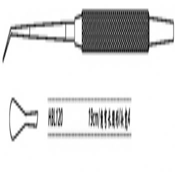 金钟鼻剥离器HBL120 19cm 角弯长圆形 头宽 4