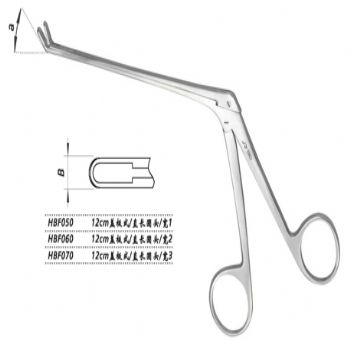 金钟鼻咬切钳HBF060 12cm 盖板式 直 长圆头 宽2