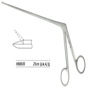 金钟显微喉剪H8B030 25cm 盖板式 直 宽2.2