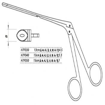 金钟鼻咬切钳H7F030 13cm 盖板式 直尖圆头 宽4.5