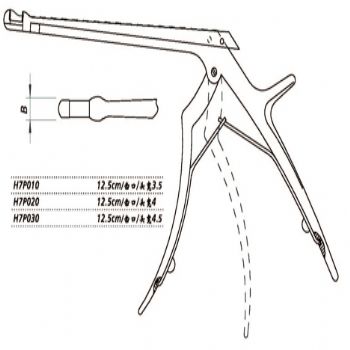 金钟上颌窦止血钳  H7P020 12.5cm 齿口 头宽4