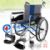 中进轮椅车 NA-417 超轻便携双刹车老人折叠轮椅代步