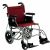上海互邦轮椅车HBL35-SJZ12型 靠背可折翻 12寸后轮 可翻起挂脚 带后手刹 红色